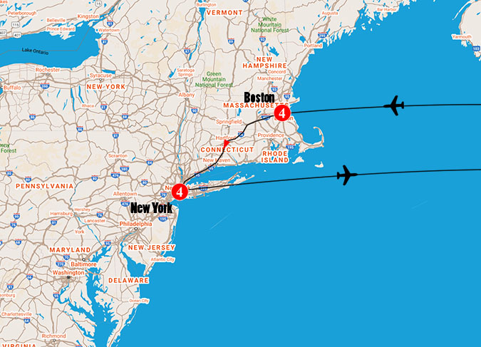 map nyc to boston        <h3 class=