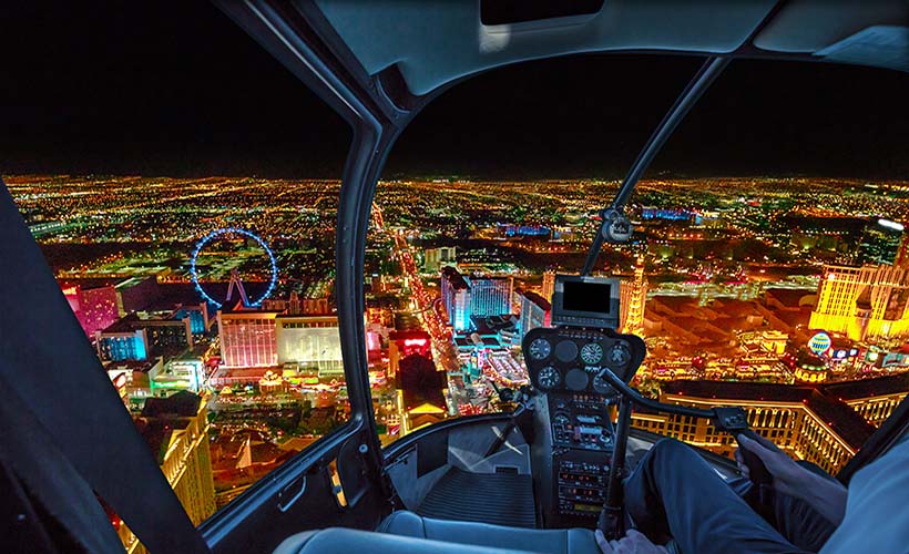 Las Vegas Strip Night Flight