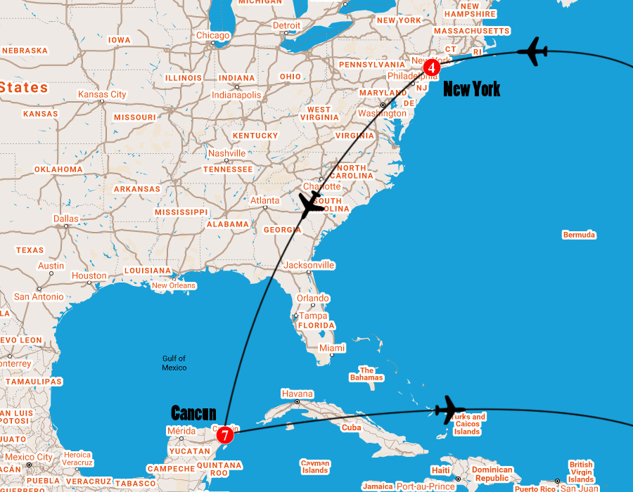 google flights new york to cancun