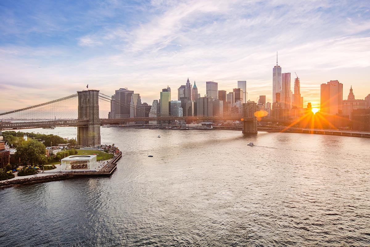 Manhattan Skyline at Sunset Cruise, New York City