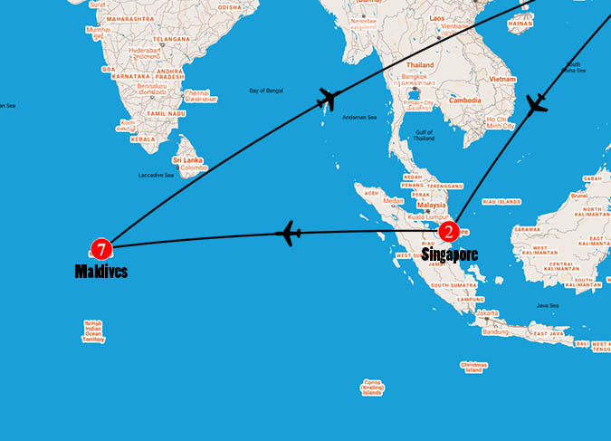 map maldives and singapore        <h3 class=